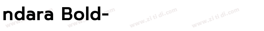 ndara Bold字体转换